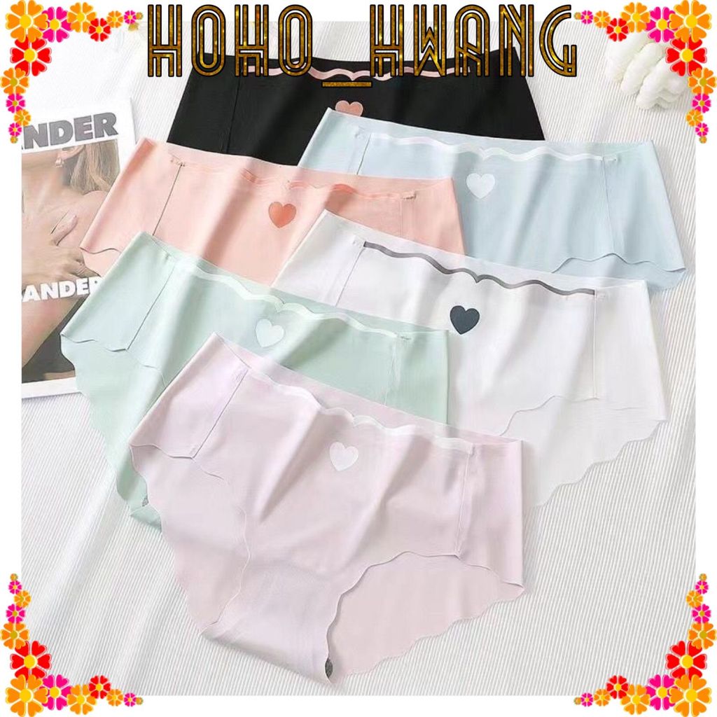 HOHO_HWANG (C-101) CELANA DALAM WANITA PREMIUM QUALITY SEAMLESS Motif Love