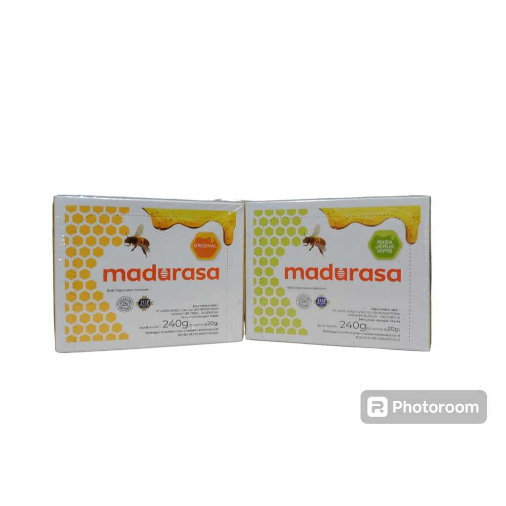 

Madurasa Madu Sachet Per Box isi 12 original dan rasa jeruk nipis