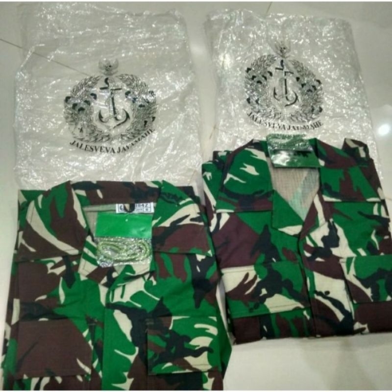 baju pdl tni loreng asli jatah