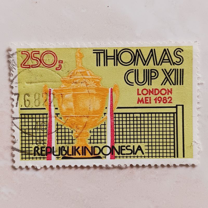 

(AA) Perangko Indonesia 1982 Thomas Cup Single Set Used