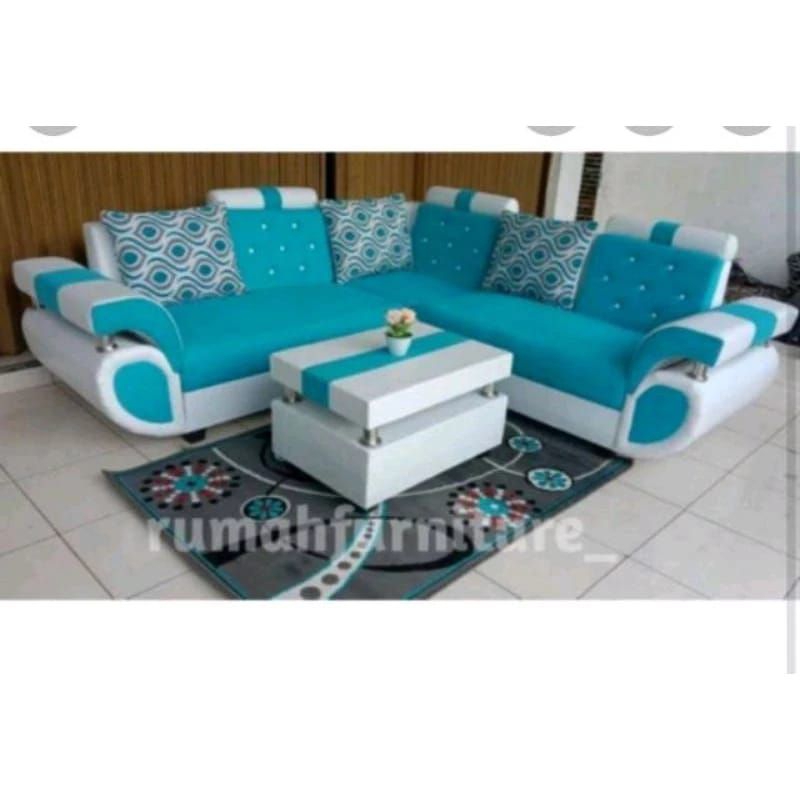 SOFA MEWAH TERBARU SOFA RUANG TAMU PREMIUM QUALITY SOFA DUDUK ELEGAN SOFA L SUDUT KURSI L SUDUT. KUR