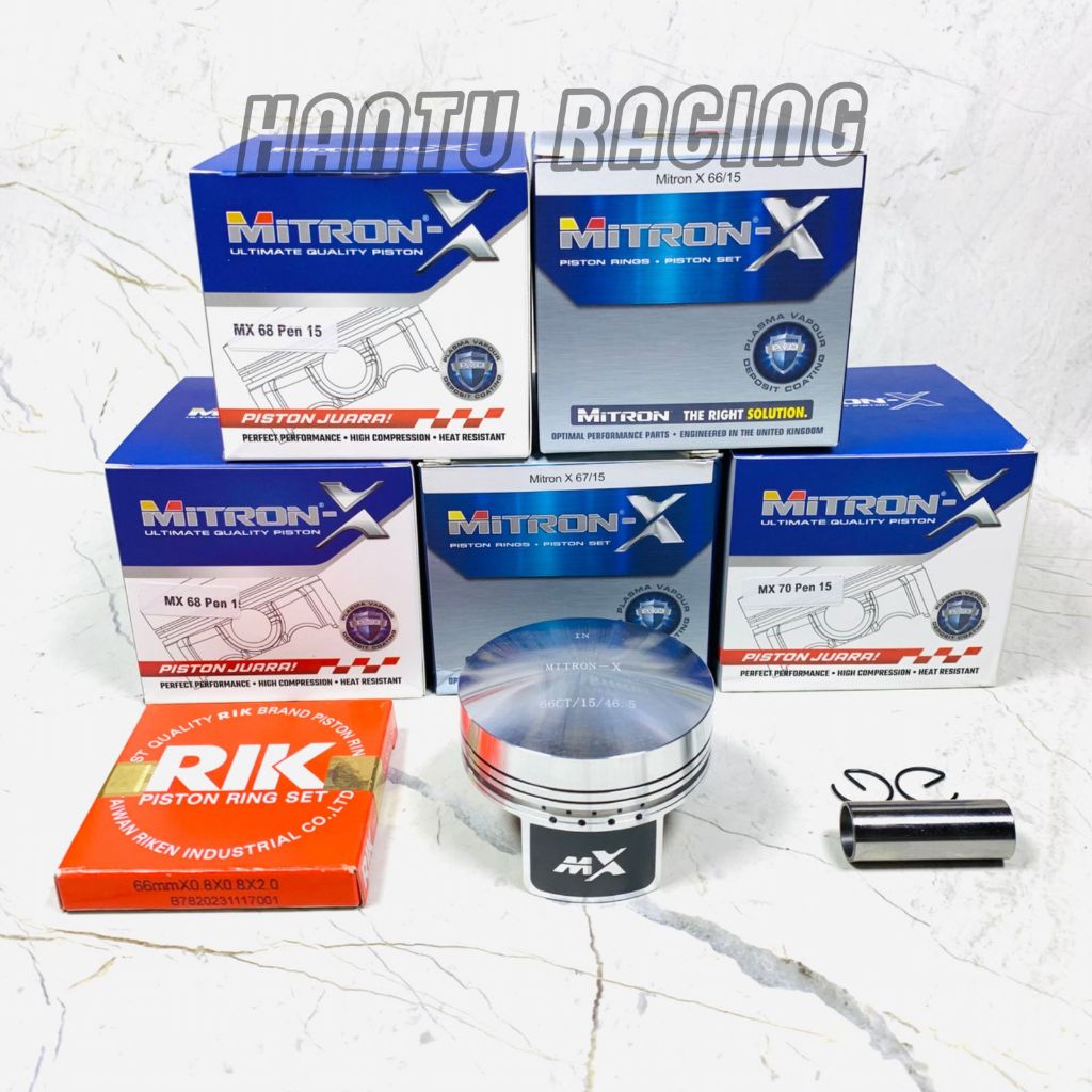 PISTON PEN15 MITRON X 66 67 68 70 72 PEN 15 PISTON 66 67 68 70 MITRON X HANTU RACING