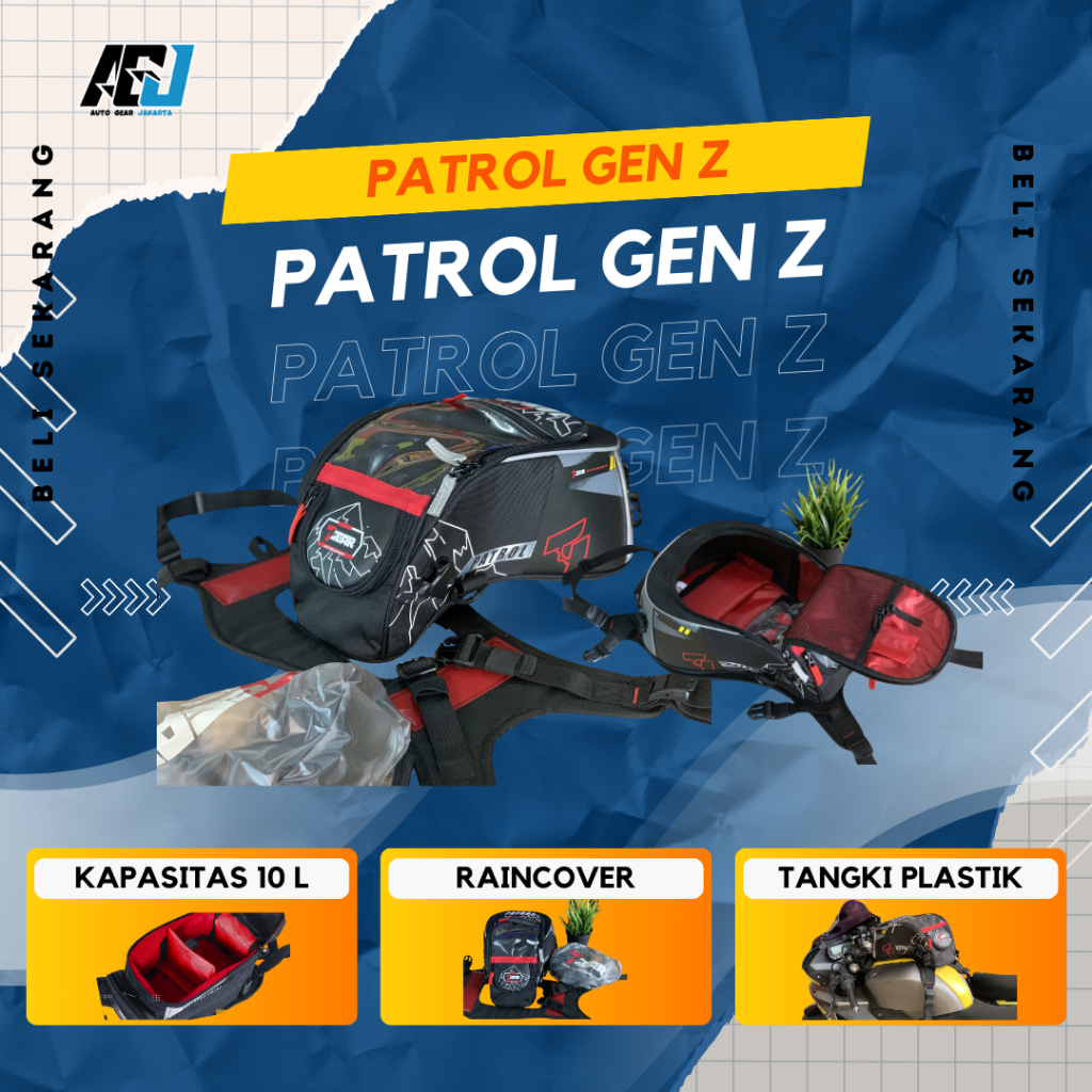 Tas Tangki Motor Sport | Tank Bag 7Gear | Tas Tangki Plastik | Tankbag Motor R15 CB150X KTM ZX25