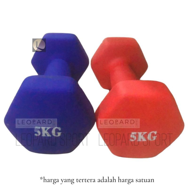 Dumbell 5 Kg Barbel Alat Fitness / 5kg Dumbell