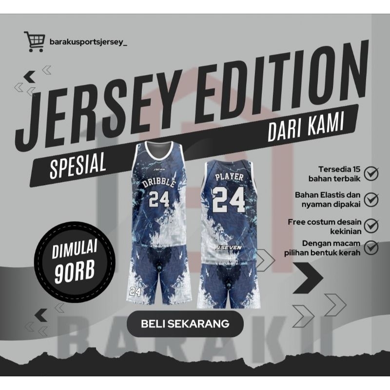 jersey basket/baju basket/setelan basket