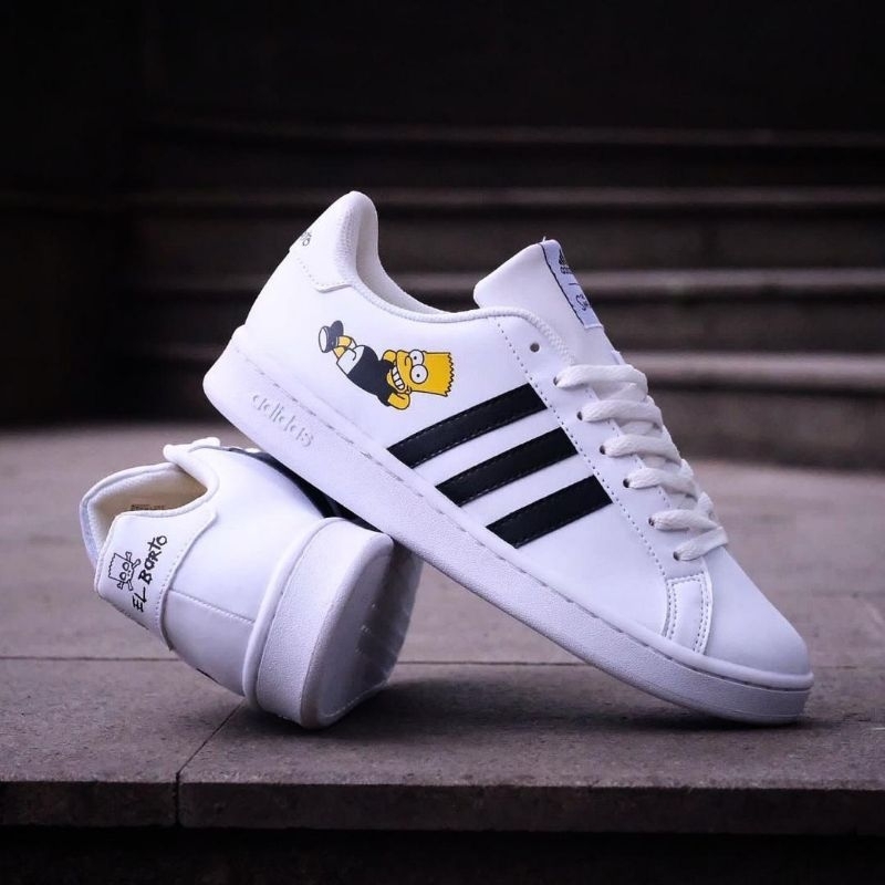 sepatu Adidas grand court X el borto white