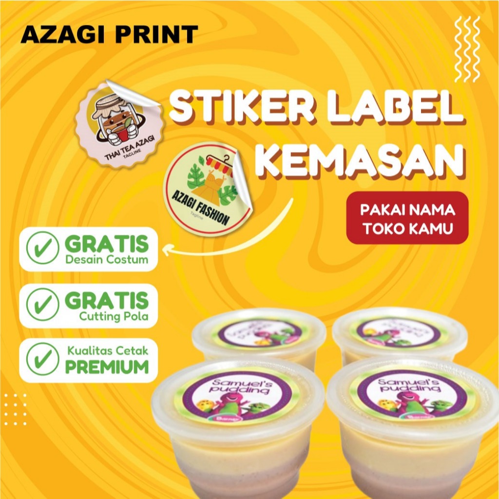 

Label Kemasan Stiker FreeZer Makanan Anti Air Paket 1000 Pcs Free Desain Size 5, 6 7cm, Paket 1000 Pcs Afbi Print