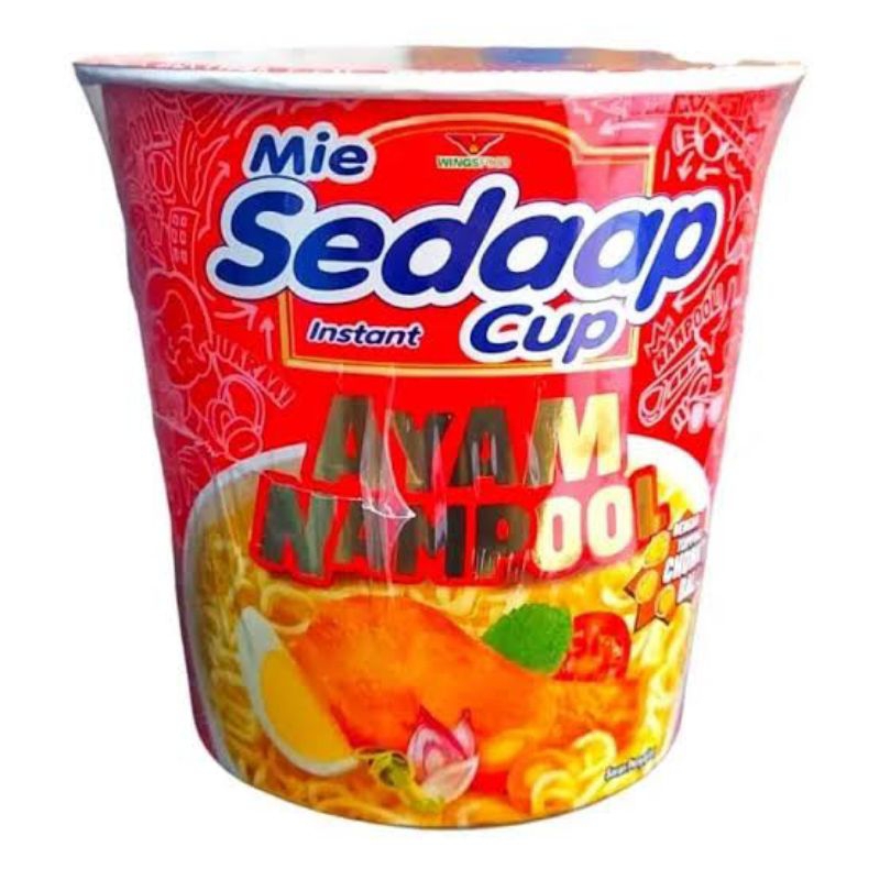 

Sedaap mie instan cup Ayam nampol