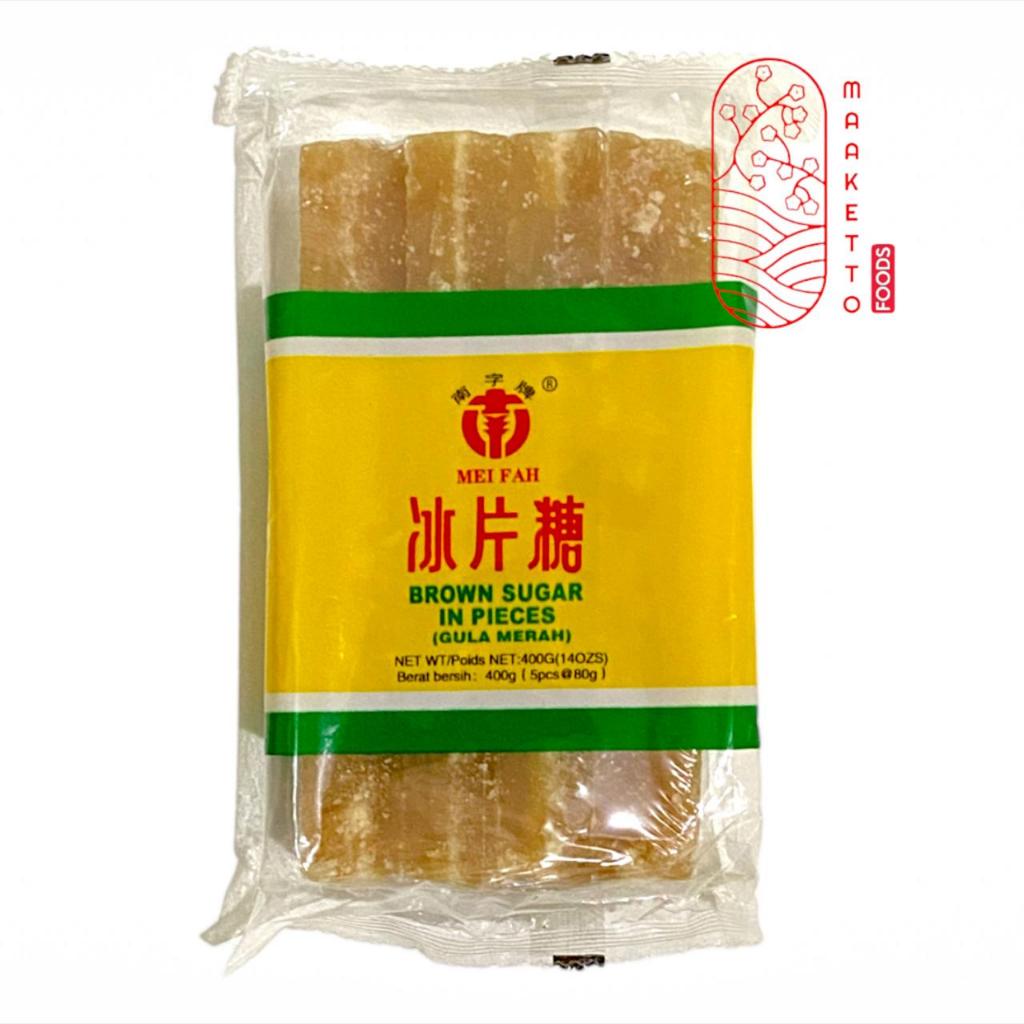 

Mei Fah Brown Sugar in Pieces / Gula Aren Import / Gula Merah Batang 400gr