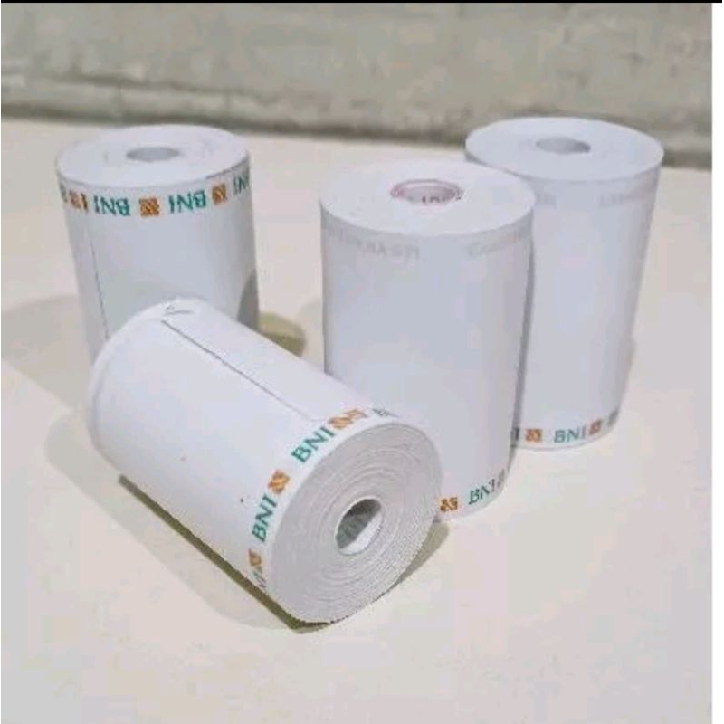 

kertas thermal logo BNI 57/58x40mm eds printer logo 58mm isi 10 pcs.