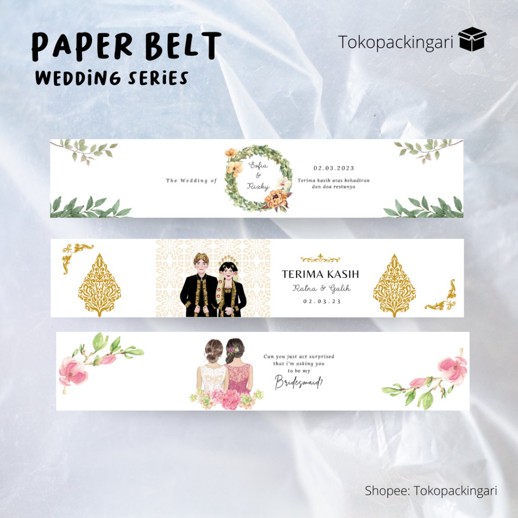 

Paper Belt Souvenir | Paper Belt Souvenir Pernikahan | Paper Belt Wedding Gift | Roll Hijab | Souvenir Pernikahan | Paper Belt Hijab | Hiasan Aksesoris | Label Segel Box | Label Segel Kerudung