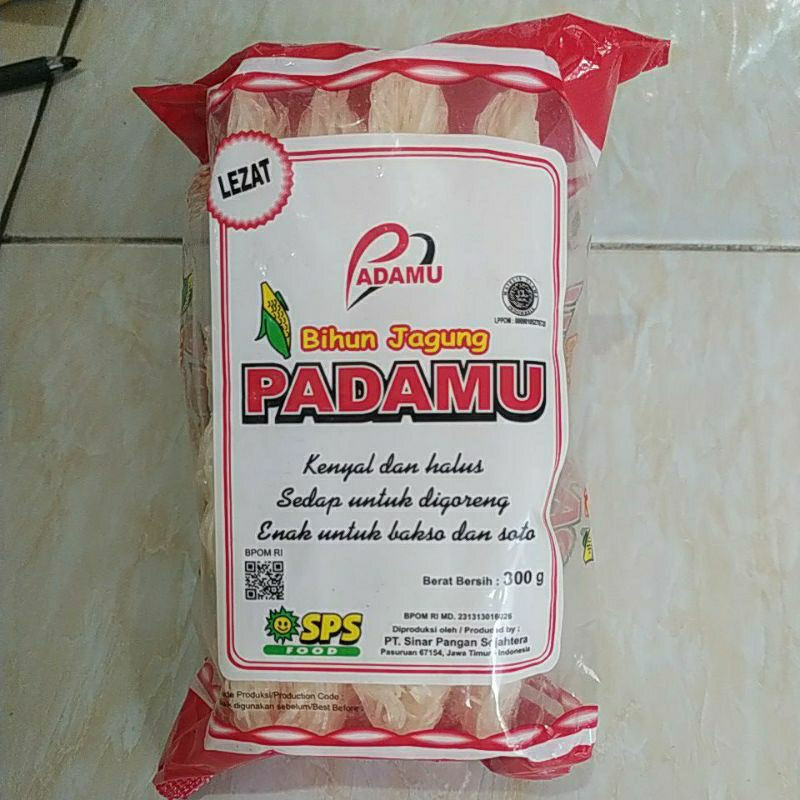 

Padamu 300g, bihun jagung (besar)