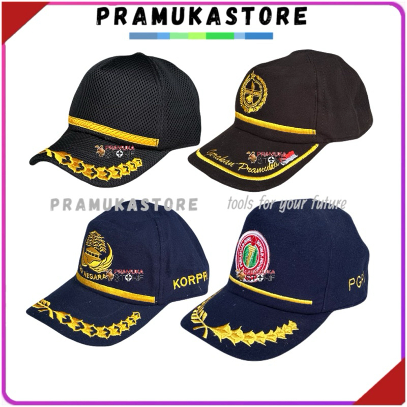 Topi ASN Premium | Topi Korpri Bahan Bludru | Topi PNS | Topi Pegawai | Topi Guru Topi Pembina Pramu