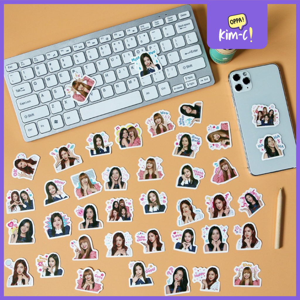 

KimC - Stiker Deko Idol Kpop Sticker Pack Blackpink All Member Isi 40 pcs