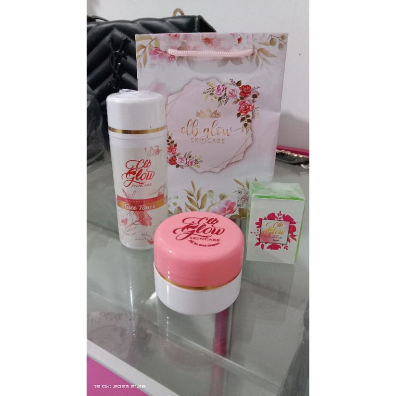 (PAKET BIASA) CLB GLOW SKINCARE 100% ORI
