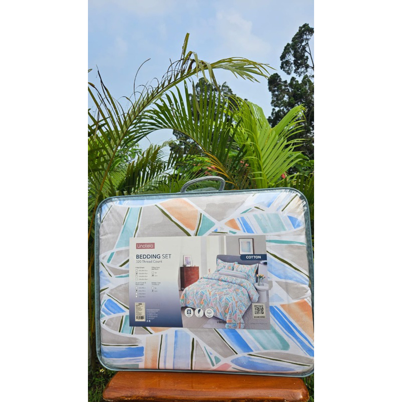 LINOTELA BEDDING SET COTTON 320 Thread count ukuran 180 x 200