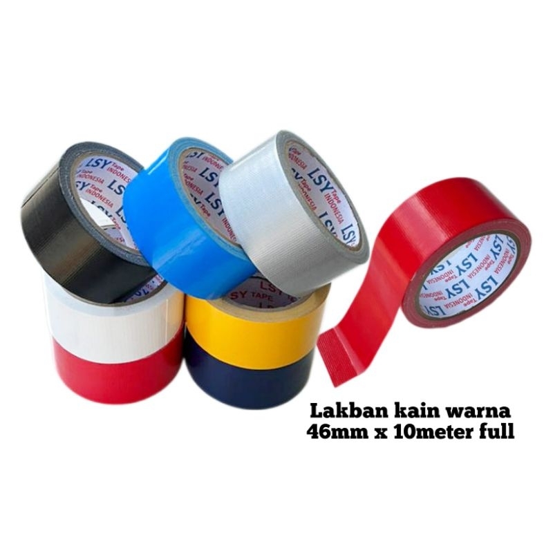 

lakban kain warna / cloth tape 2 inch x 10meter full ( CBM )