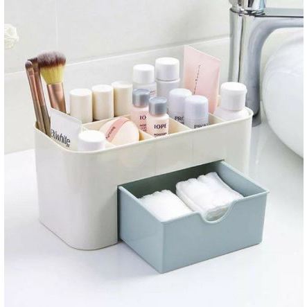 ✔️READY✔️Rak Kosmetik Laci Kecil Meja Plastik Desktop Storage Box Organizer Serbaguna