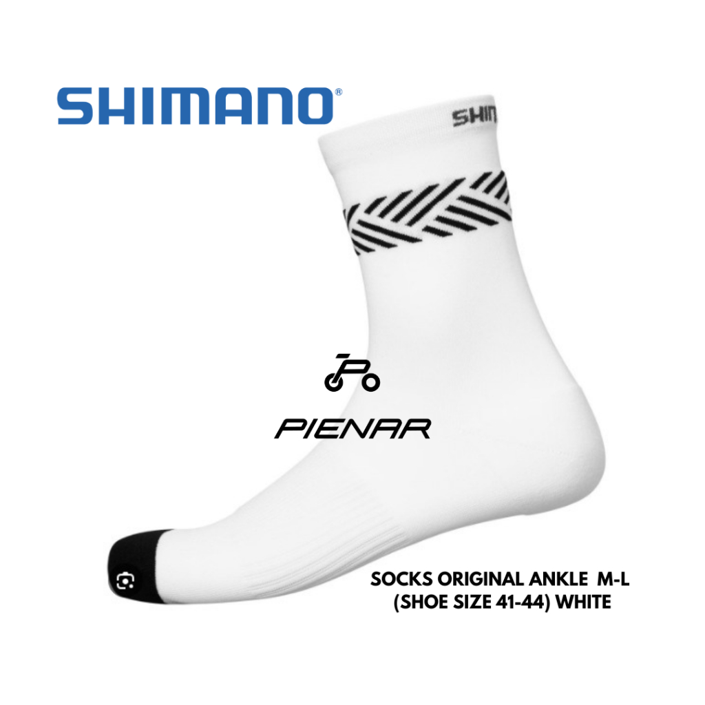 SHIMANO SOCKS ORIGINAL ANKLE WHITE KAOS KAKI SEPEDA