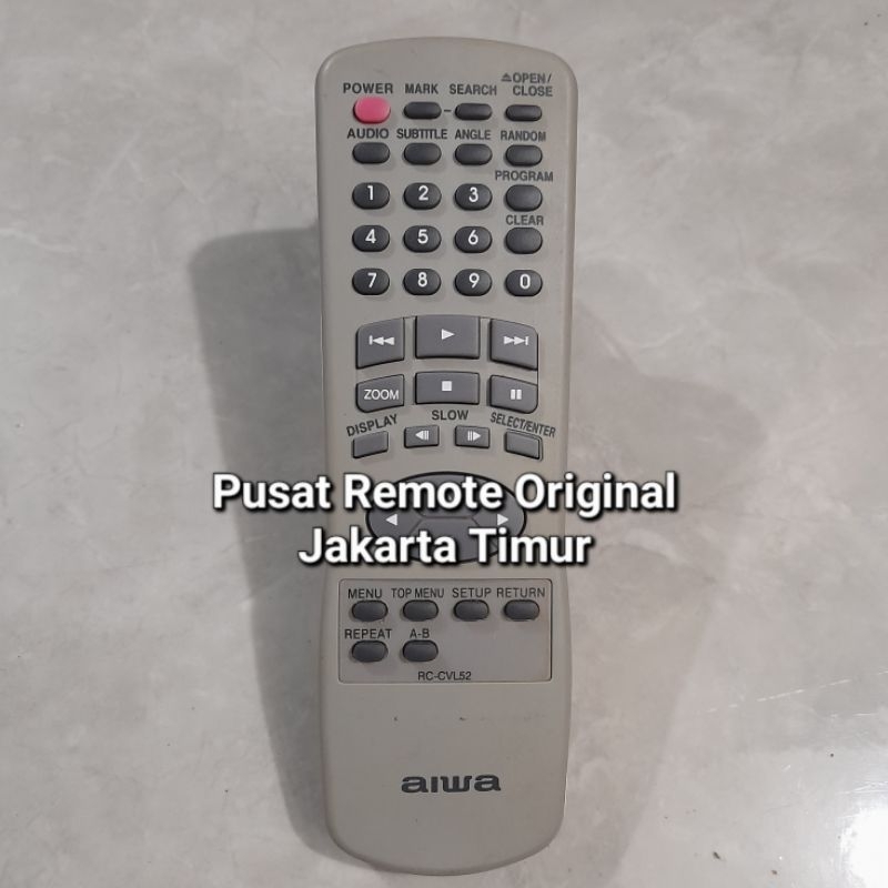 REMOTE REMOT DVD AIWA RC-CVL52 ORIGINAL ASLI