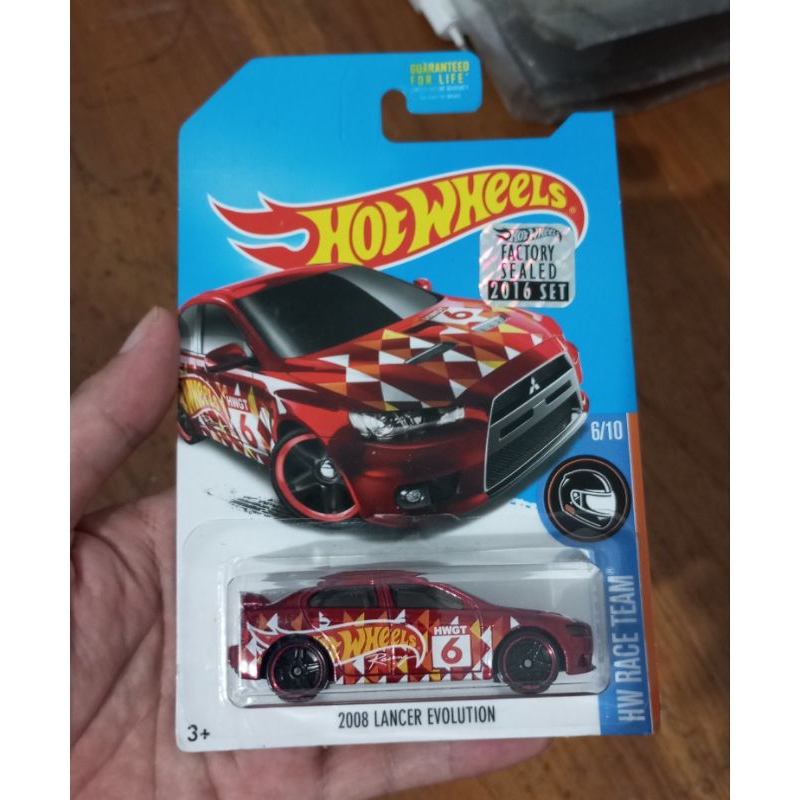 hotwheels hot wheels hw 2008 lancer evolution kmart edition red merah