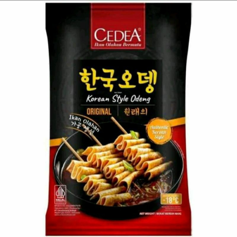 

CEDEA Odeng Original 480gr, Isi 12Lembar Korean Style Fish Cake Kue Ikan Eomuk