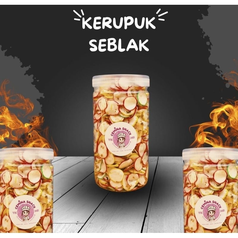 

Krupuk Seblak Pedas 300-350gr Free Toples