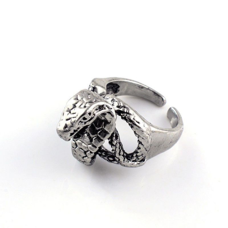 Cincin Perak Silver Ular Kobra Sakit Adjustable