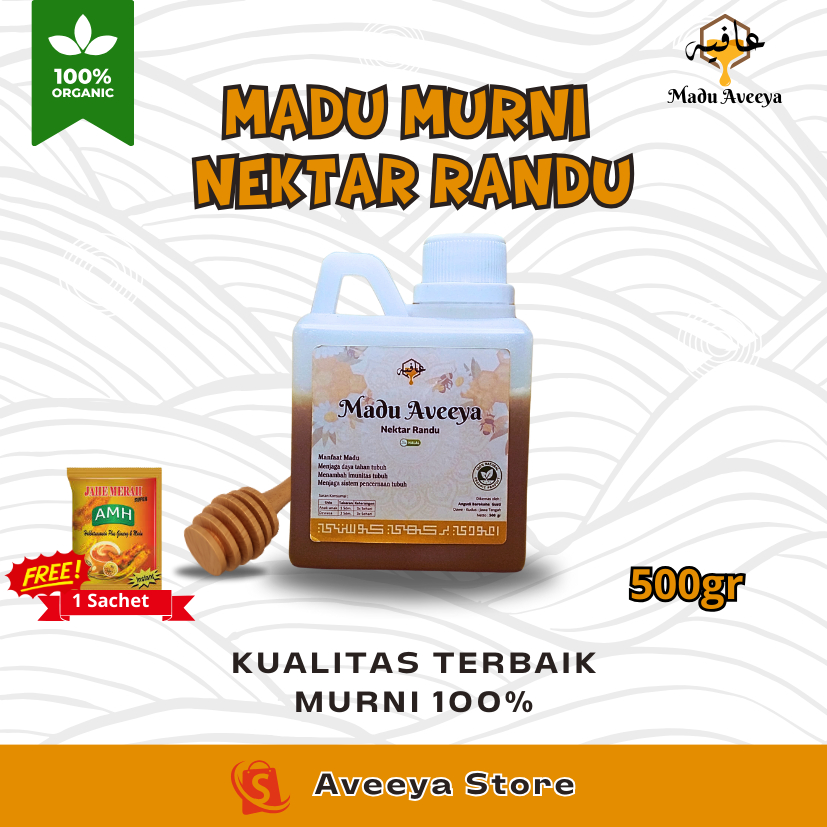

Madu Murni Nektar Randu 500gr