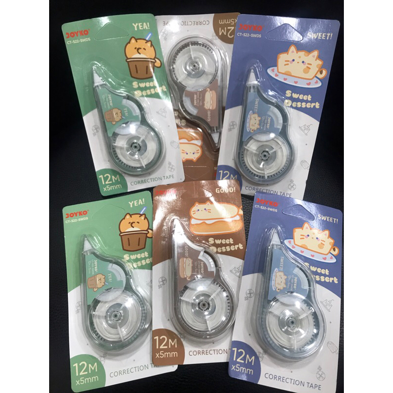 

Tip Ex Kertas JOYKO / CORRECTION TAPE JOYKO CT-522 Sweet Dessert