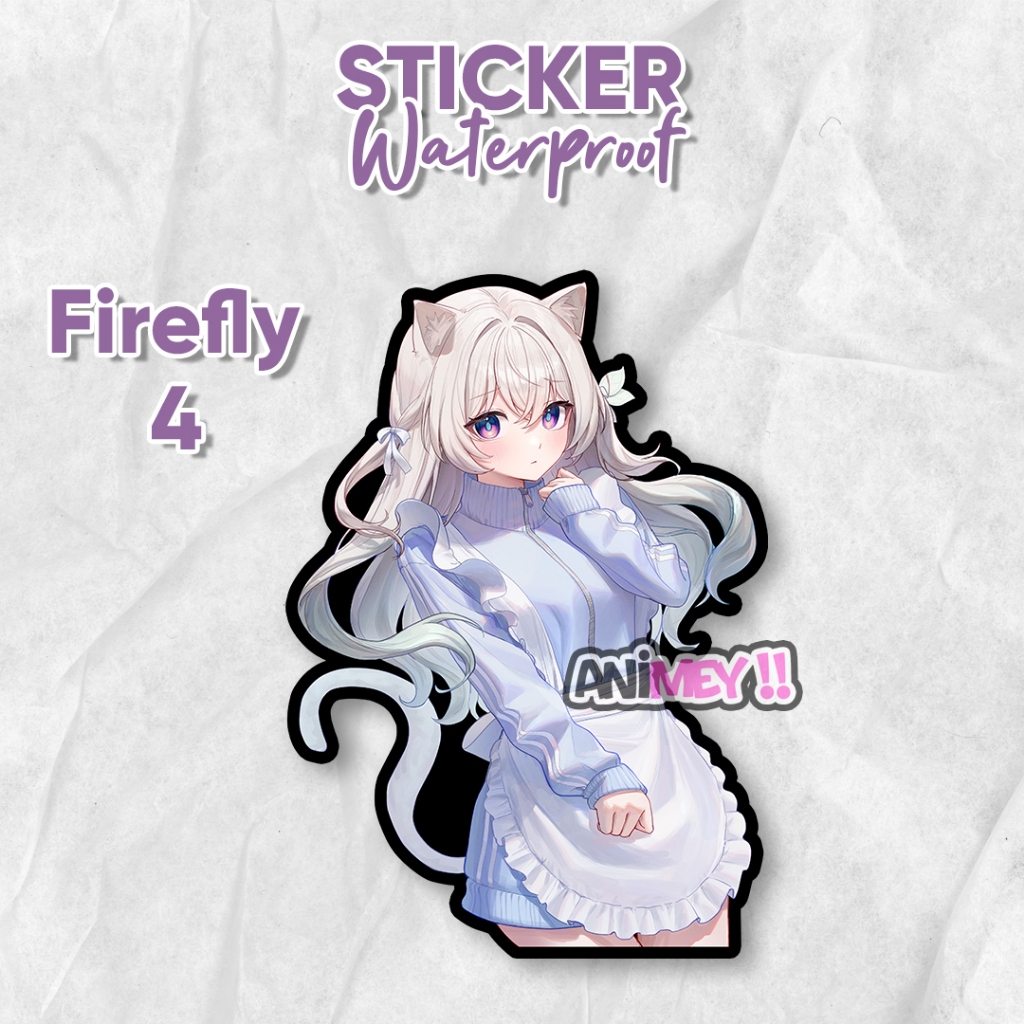 

Stiker Firefly Honkai Star Rail / Sticker Anime Waterproof