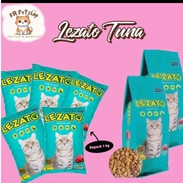 LEZATO TUNA MAKANAN KUCING LEZATO LEZATO REPACK 1 KG