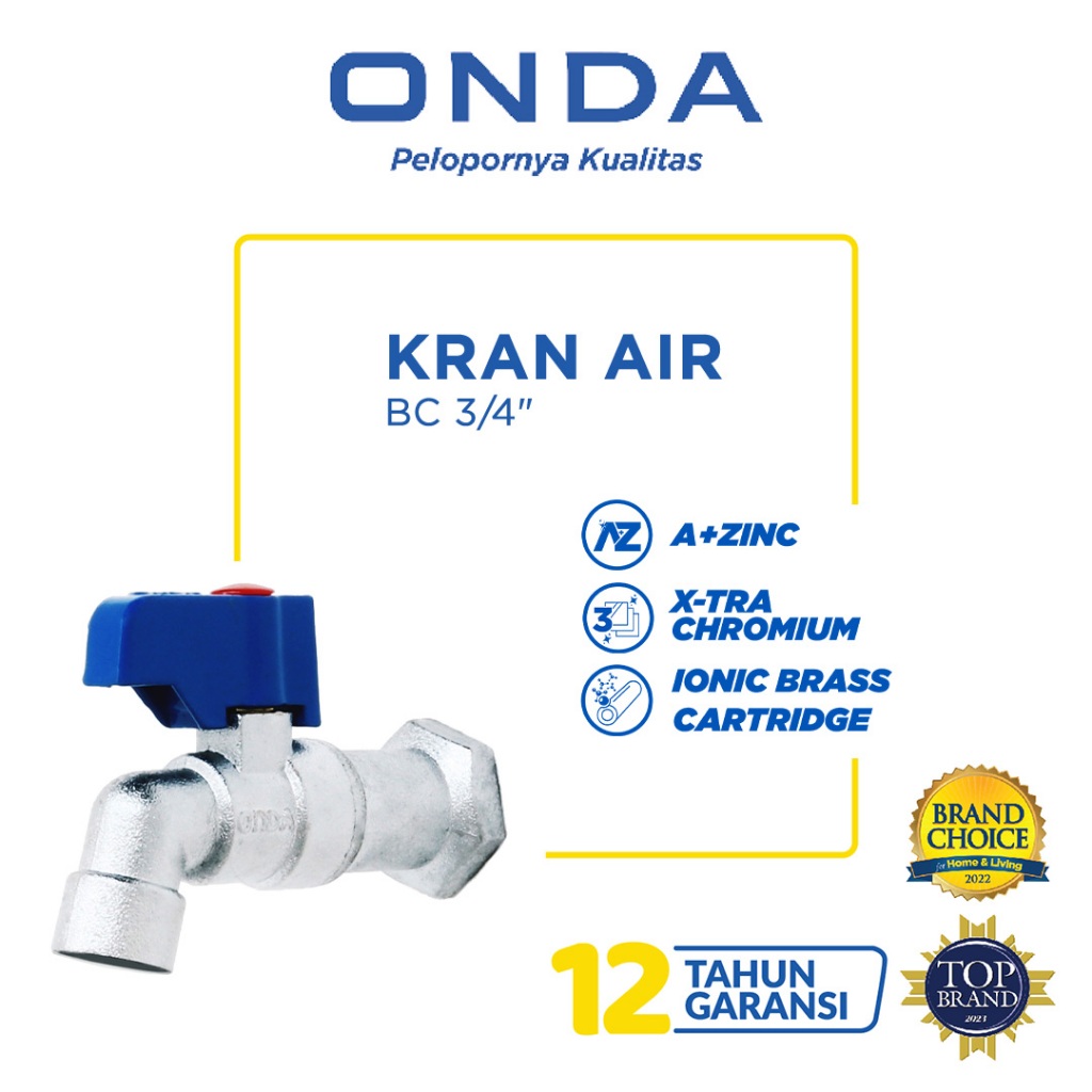 ONDA Kran Air Tembok / Taman BC 3/4"