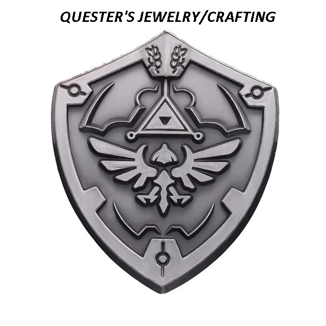 Legend of Zelda Hylian Hyrule Link Shield Pin Badge Brooch