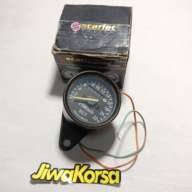 Tachometer indikator rpm motor universal merk scarlet