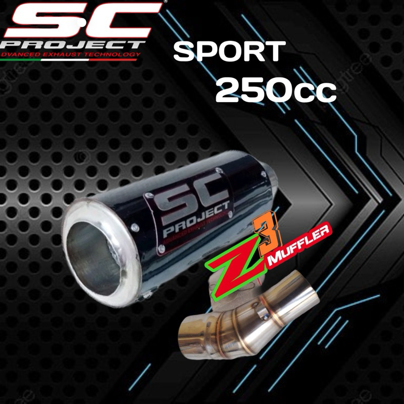 knalpot racing sc project sport 250cc Slipon Ninja250 Cbr250 R25 dll