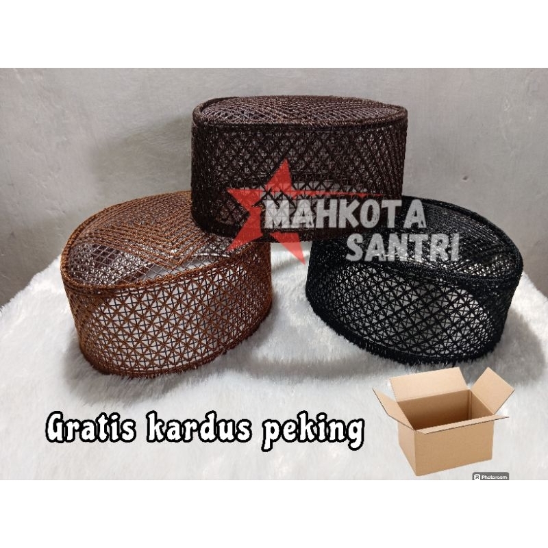 Peci Rajut Gaya Akar, Songkok Hitam, Kopiah, Peci Malaysia EXLUSIVE