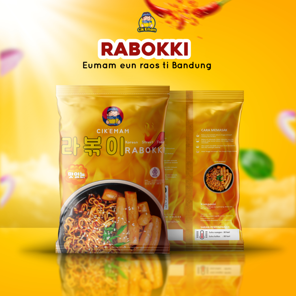 

Cik’Emam – Rabokki ( Ramen Tteokbokki ) - Korean Street Food - Makanan Instant Halal