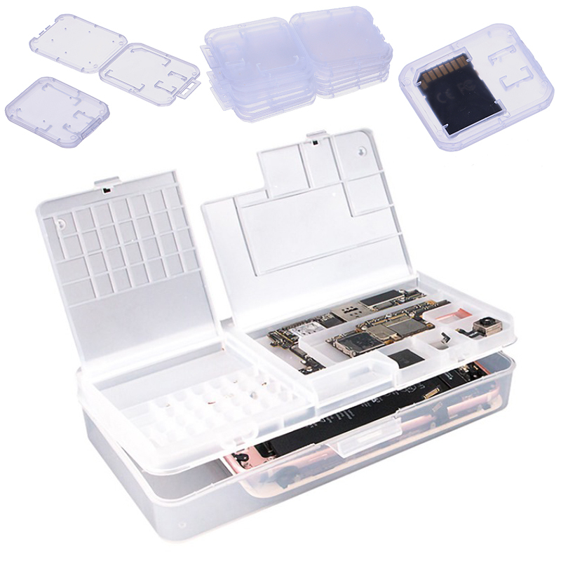 Kotak Penyimpanan Kartu Memori kotak multifungsi penyimpanan perbaikan hp dan elektronika lainnya ra