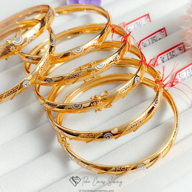 GELANG BANGKOK DEWASA EMAS ASLI 300%