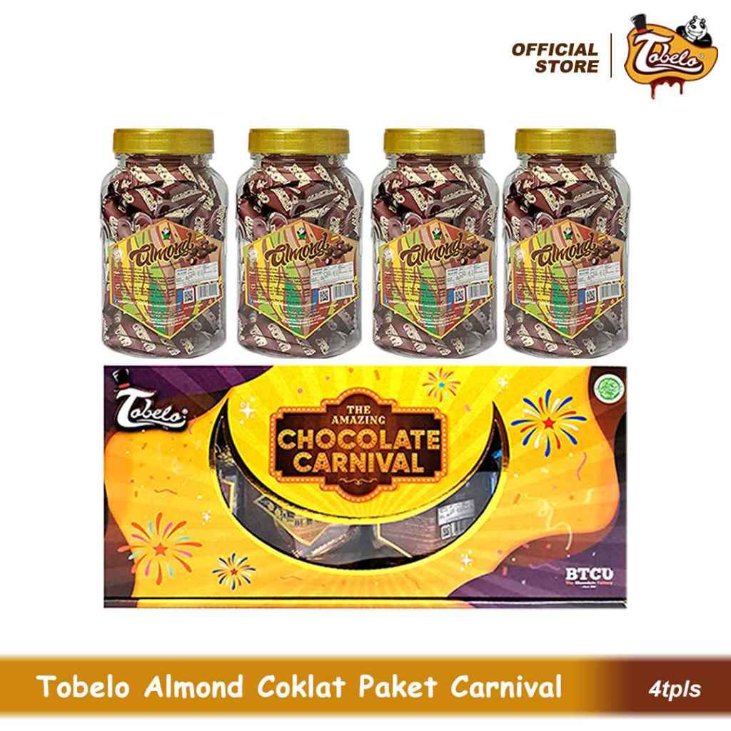 

Tobelo Coklat Almond Paket Carnival isi 4 Toples