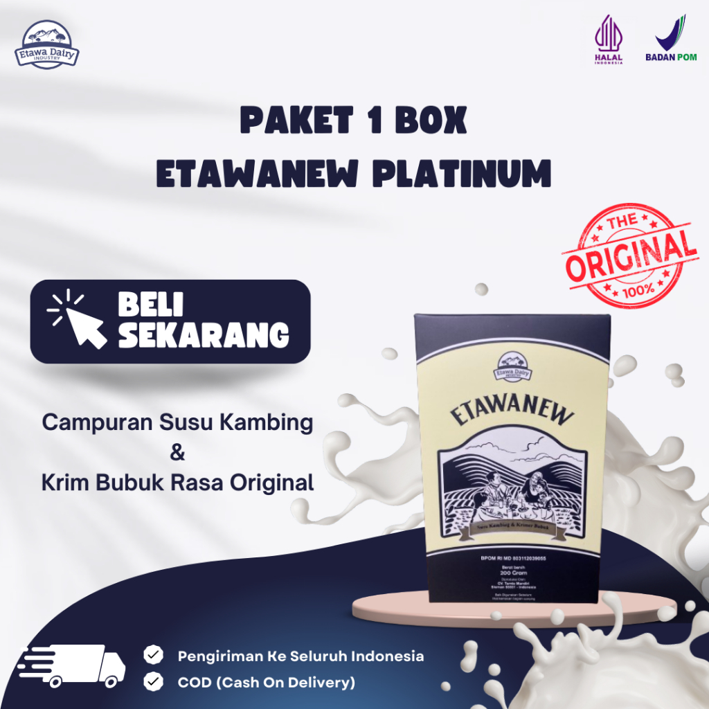 

Etawanew Platnum - Susu Kambing Etawa Kualitas Terbaik Mengatasi Permasalahan Tulang & Sendi