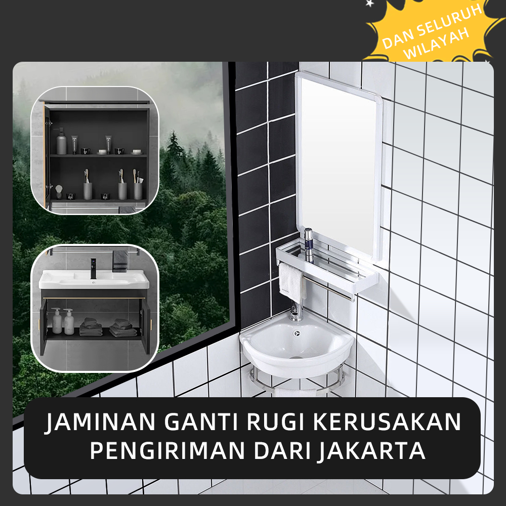 Wastafel keramik wastafel kamar mandi set cermin kamar mandi wastafel kecil wastafel segitiga wastaf