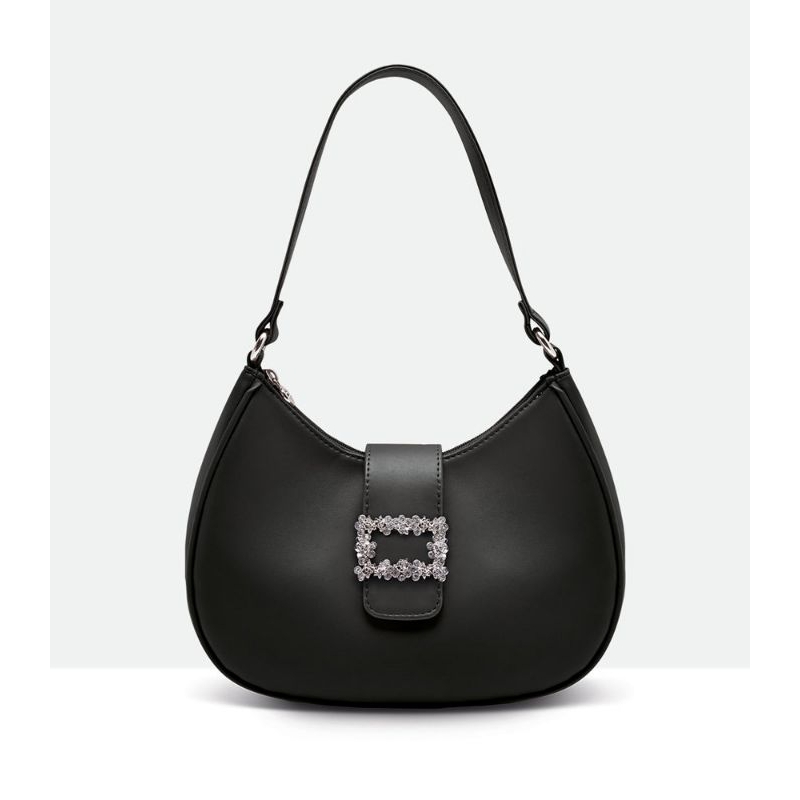 SOPHIE MARTIN Tas Selempang Wanita CHEYNE BLACK BAG warna Hitam.