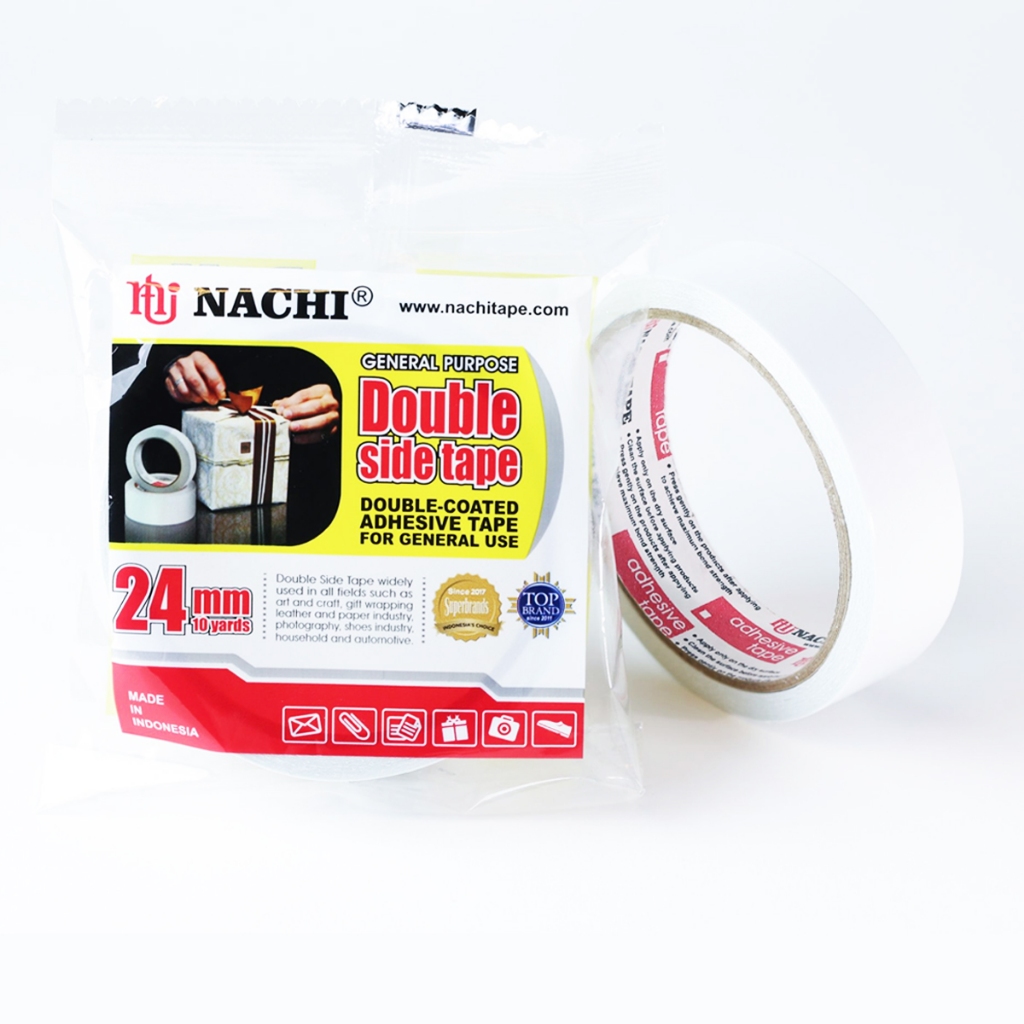 

Double Tape Nachi Isolasi Bolak Balik 24mm Double Side Tape Nachi
