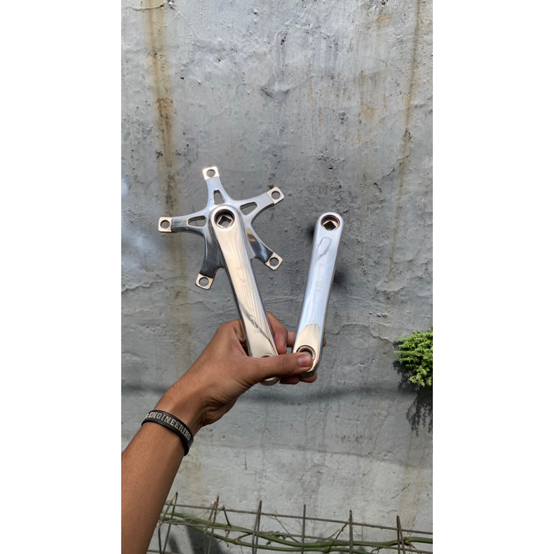 Crank Arm Fixie Viva BCD 144 Raw Polished