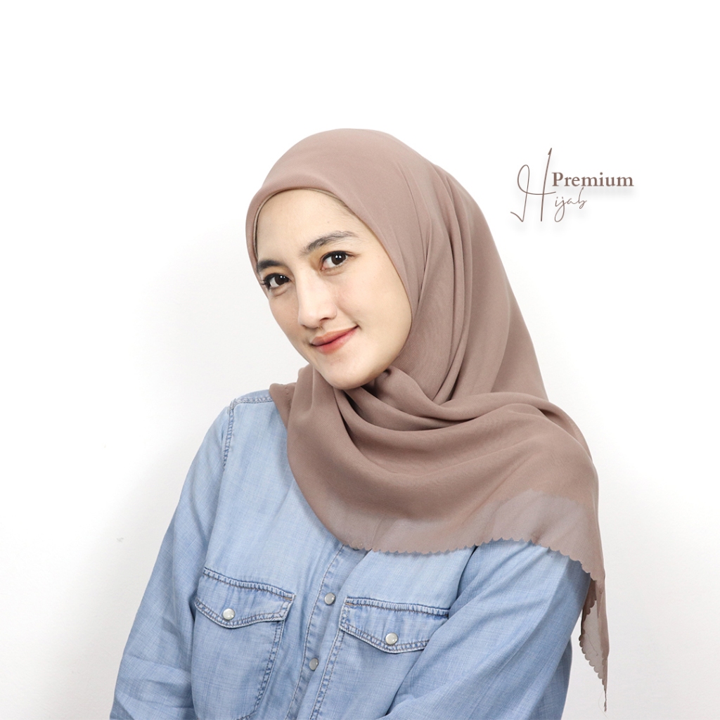 Kerudung Segi Empat Hijab Paris Jilbab Polos By Shaneema