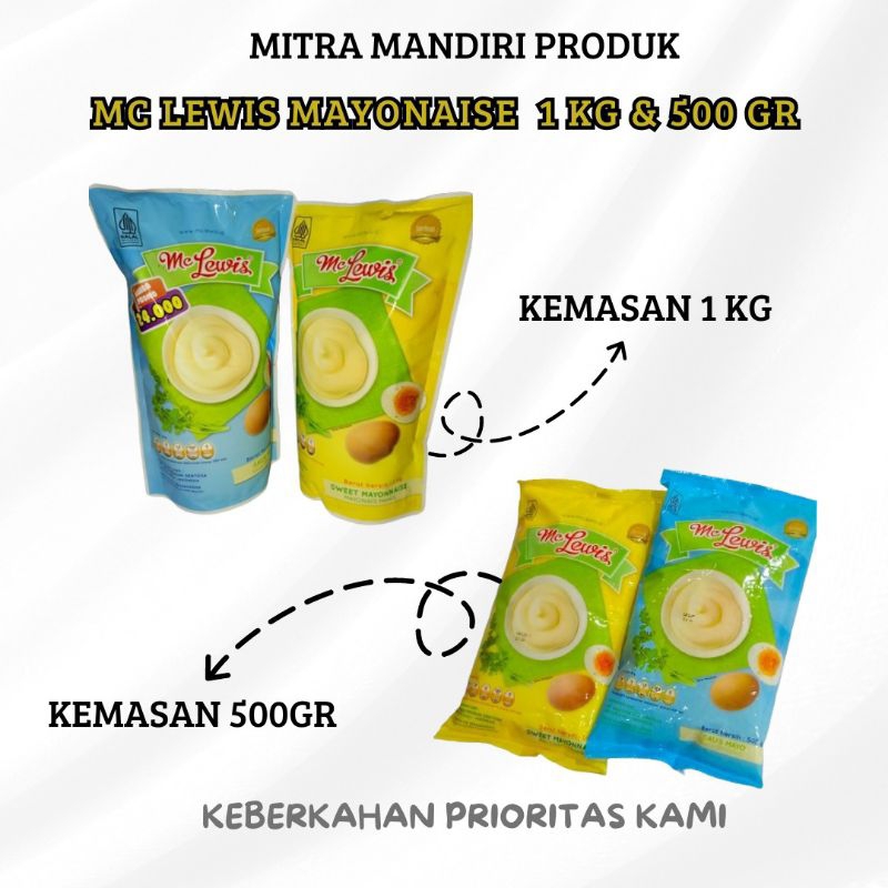 

Mc lewis Mayonaise 1KG dan 500GR