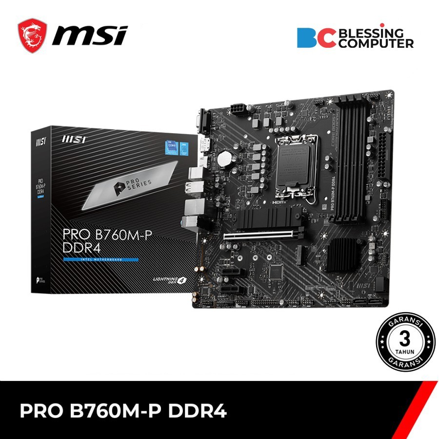 Motherboard MSI PRO B760M-P DDR4 / MSI B760MP / MSI B760M A