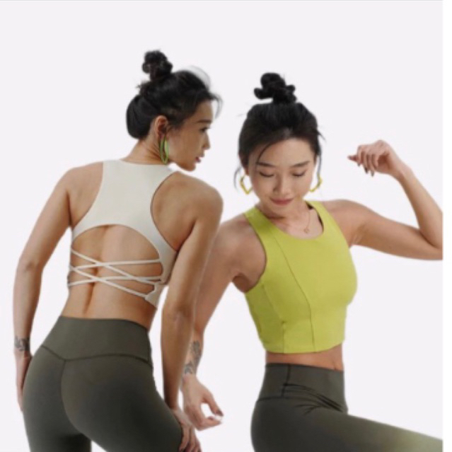 (Area Zumba) Open Cross Back Bra (Include Cup bra) - Sport Bra Yoga Gym Workout Wanita